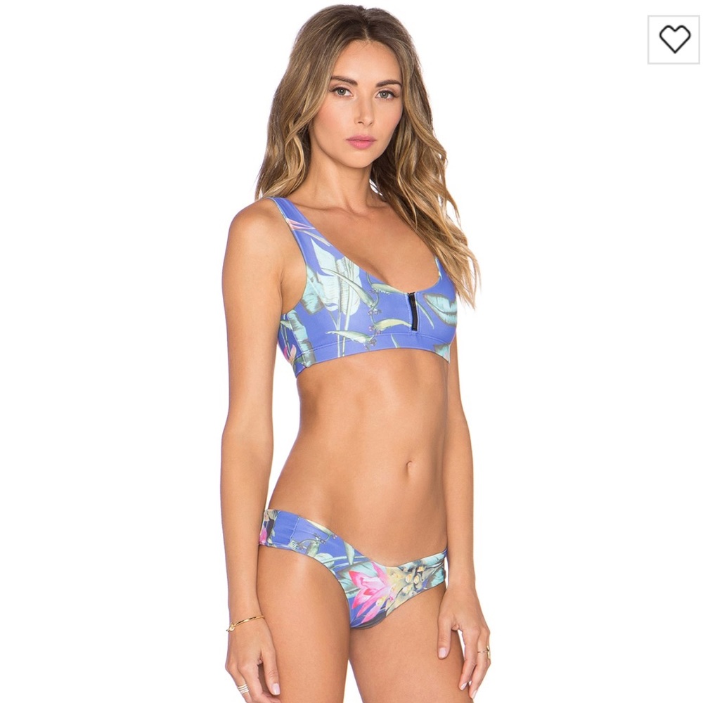 Stone Fox Swim Zoey Top in Blue Ginger